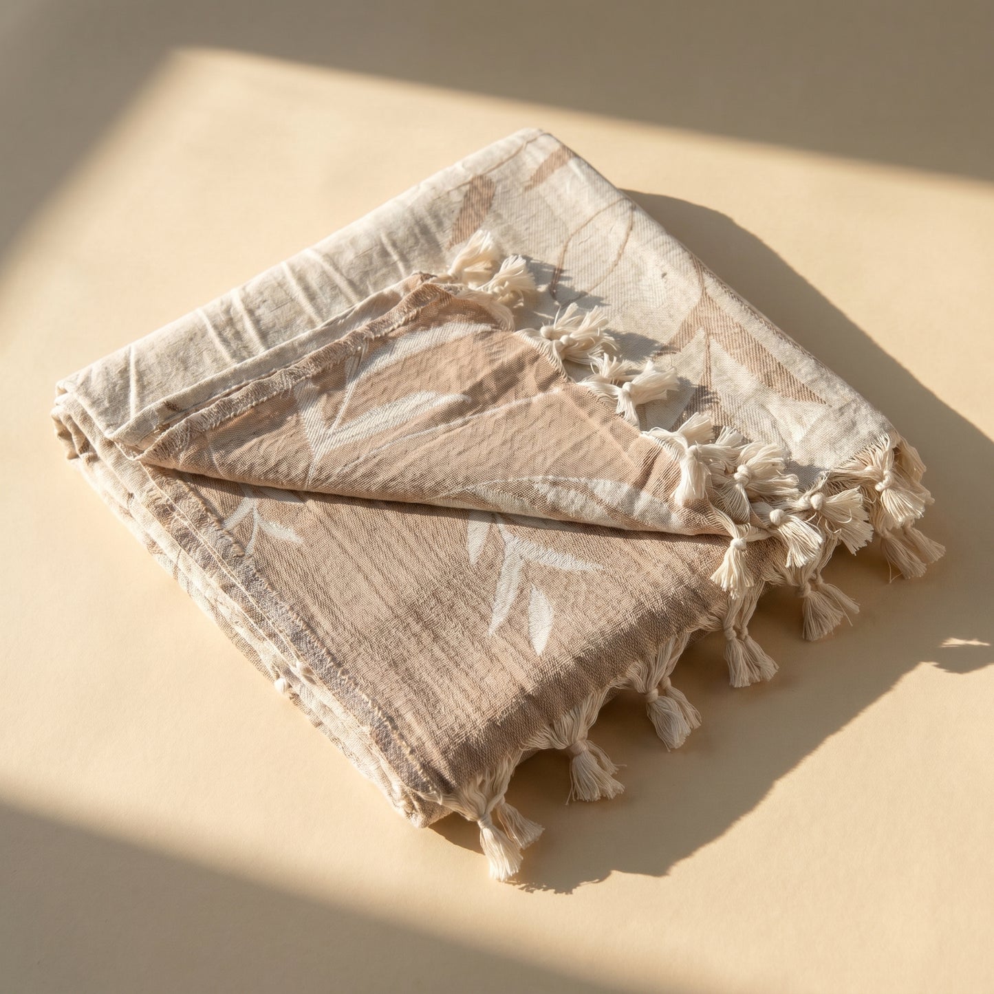 Jeté de maison jacquard - Botanique